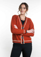 Koru Merino Possum Contrast Textured Cardigan