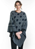 Koru Merino Possum Diamond Poncho