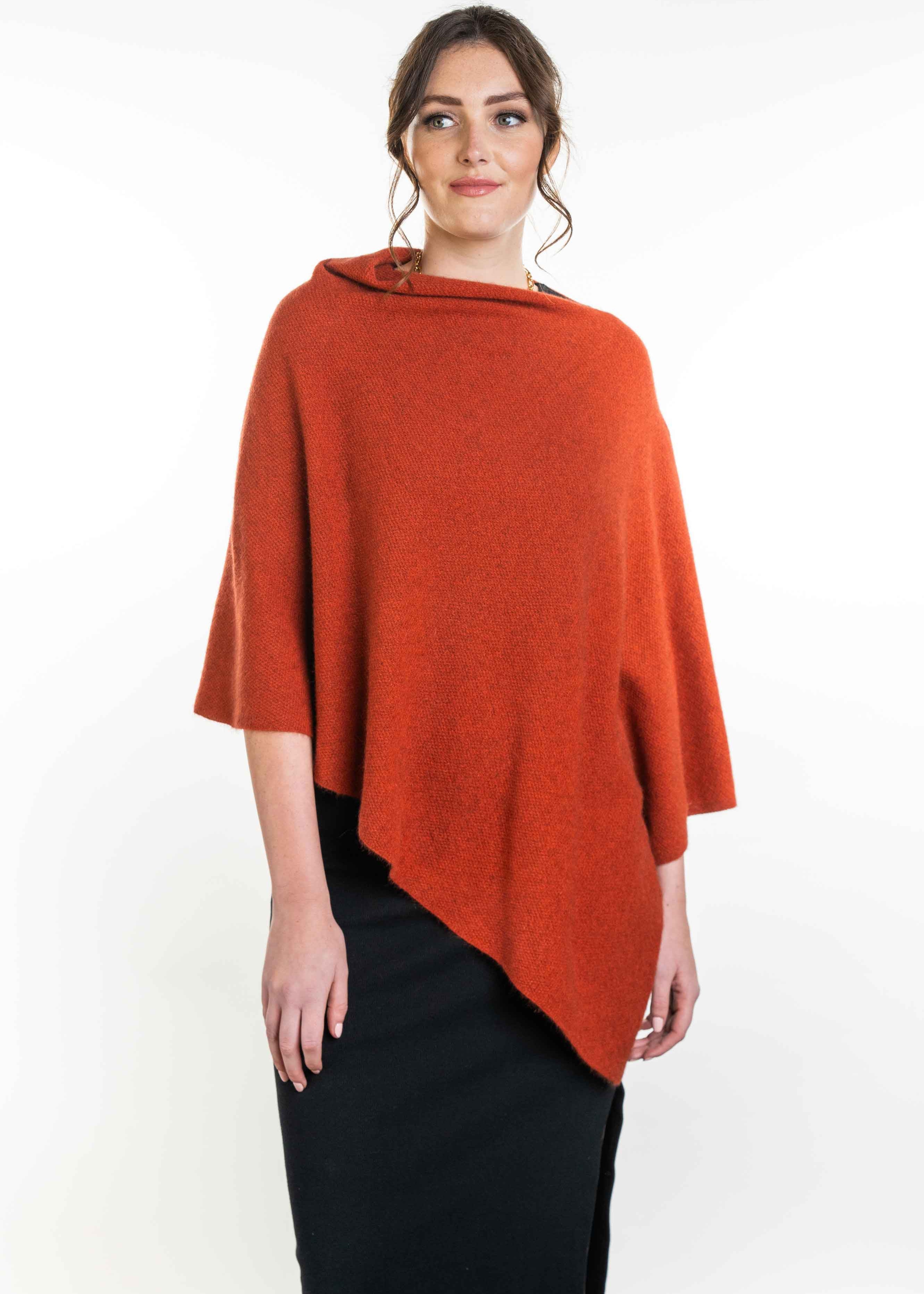 Koru Merino Possum Two Way Poncho