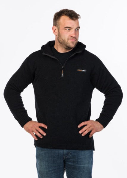 The Extreme is created using a unique double-layer system, made with a 100% NZ wool outer layer and super soft EcoBlend lining, developed to maintain your optimum body temperature (36.6). Hardwearing, yet soft enough to wear against the skin. Featuring a classic half zip, hood, and a slightly longer fit in the body, this is a popular style among the young farmer.
