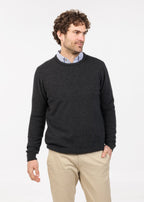 Merino possum plain crew neck . Mae in New Zealand 