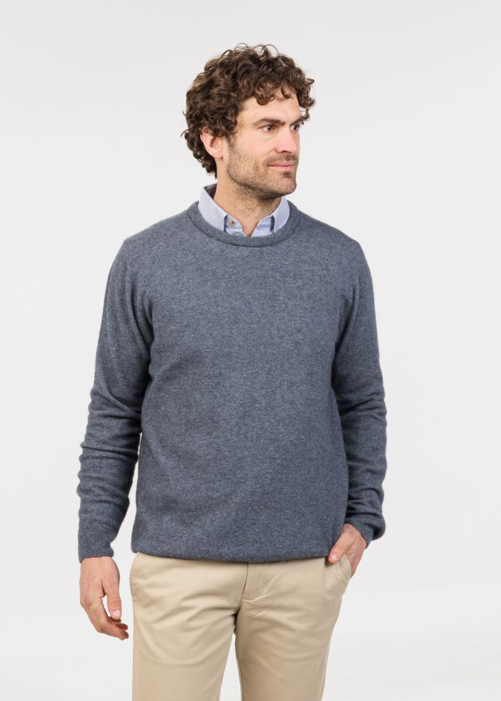 Merino possum plain crew neck Made in New Zealand