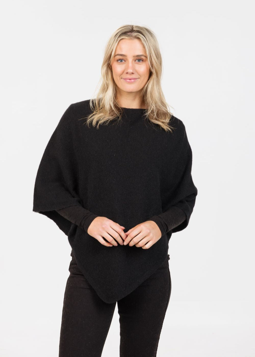 Native World Merino Possum Classic poncho light weight yet warm made in New Zealand