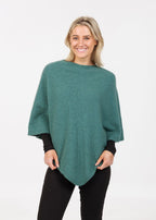 Native World Merino Possum Classic poncho. Lightweight yet warm. Made in New Zealand 