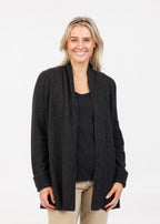 Native World Merino Possum Classic Cable Cardigan. Made in New Zealand .