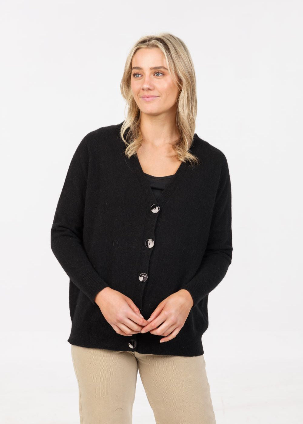 Native World Merino Possum Classic Cable Cardigan