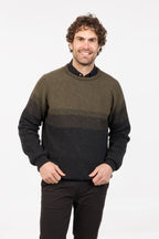 Merino Possum Gradient Sweater. A three-tone classic sweater with a fashion focus.
Luxury Blend of Possum Fur, Superfine Merino Wool, and Silk