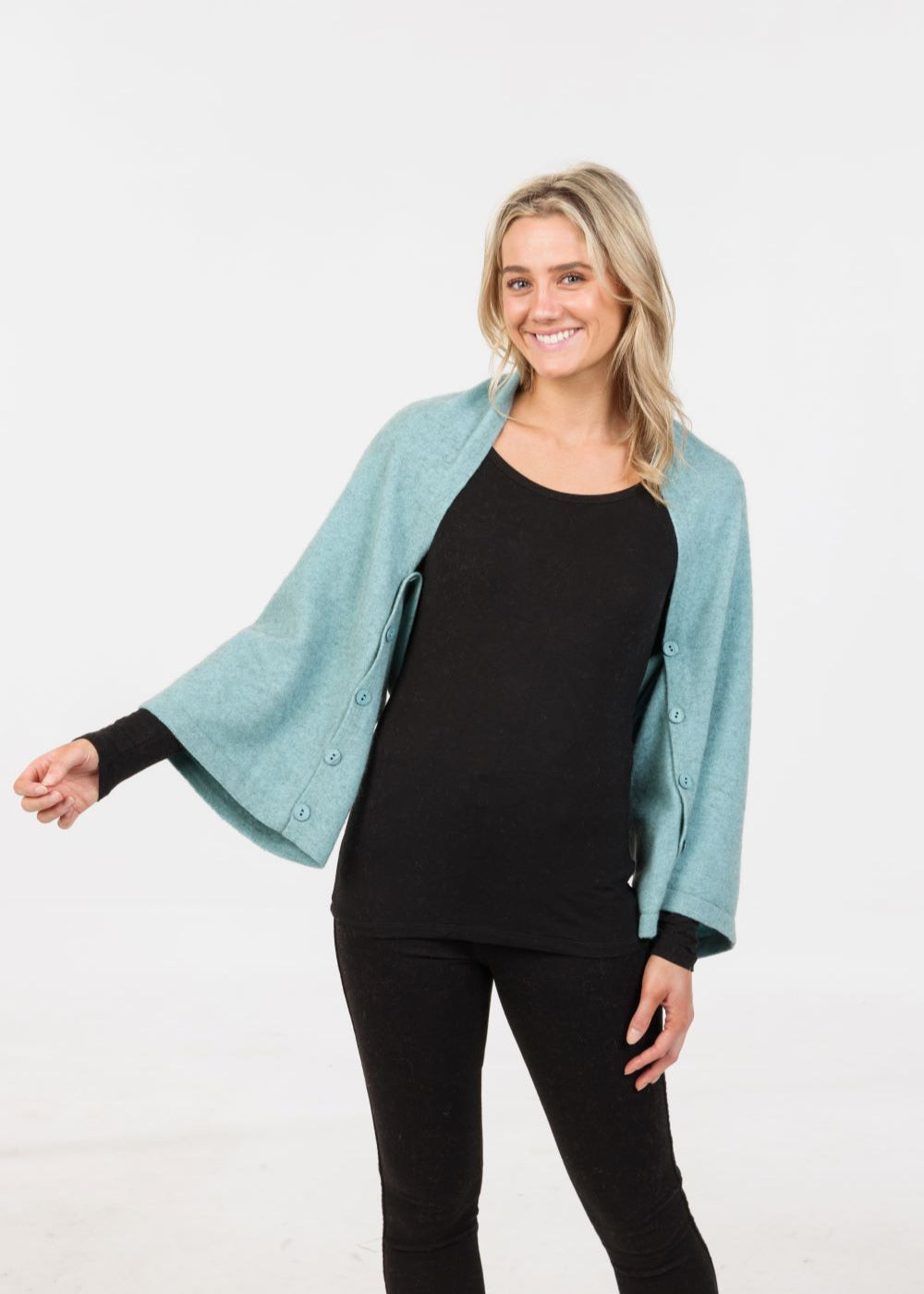 Native World Merino Possum Anyway Wrap Possum,Merino and silk. Colour Topaz