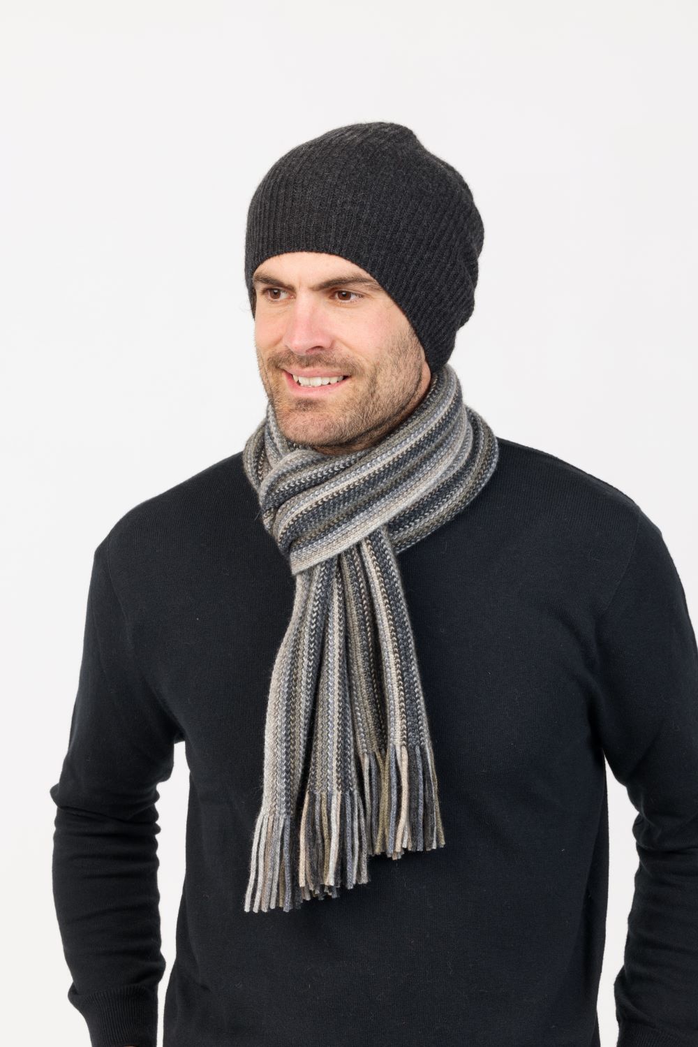 Merino Possum Unisex Stripe Scarf