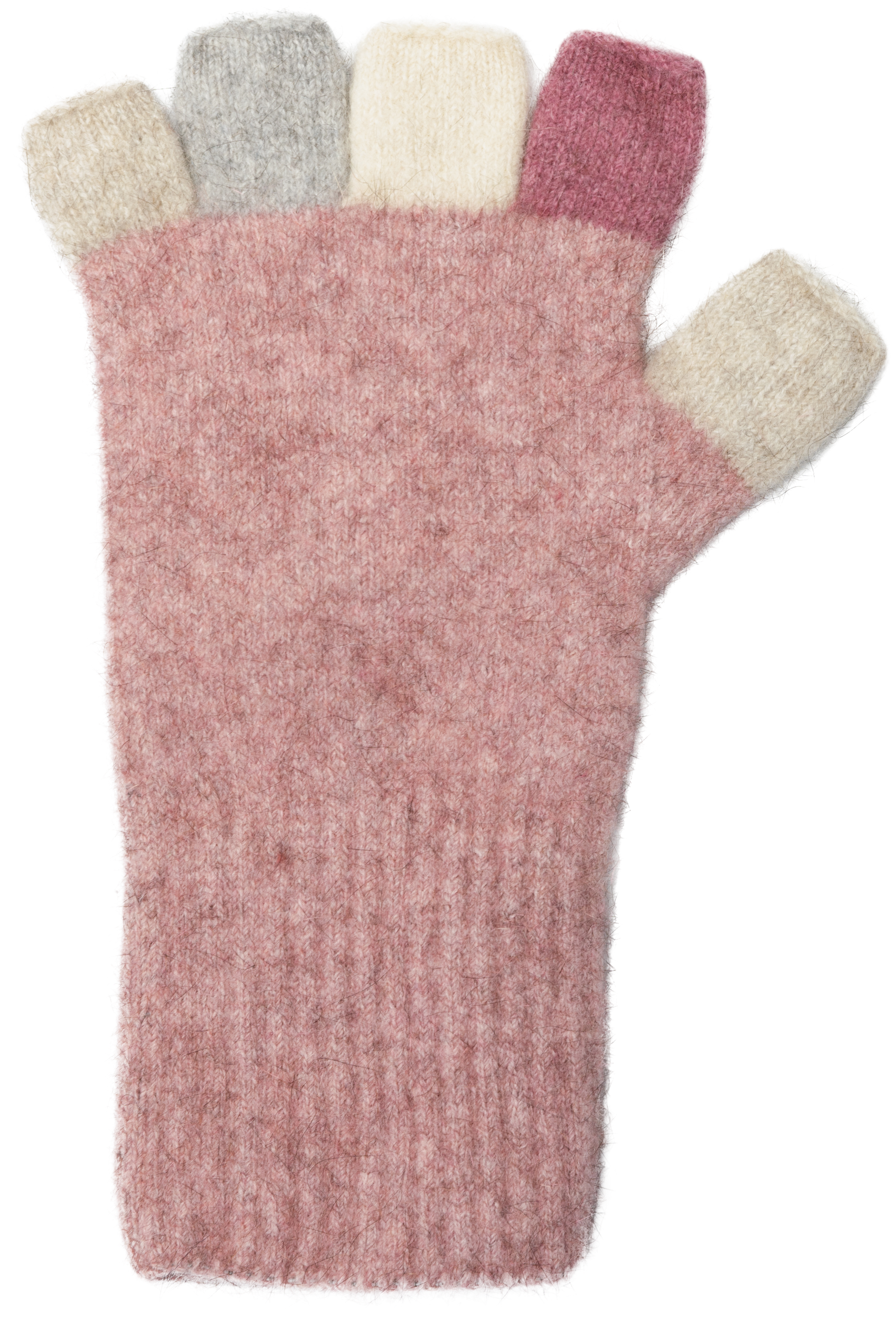 Merino Possum Multicolour Womens Fingerless Glove