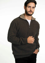 Koru Merino Possum Trilogy Zip Collar Jumper