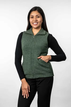 Koru Merino Possum Trilogy Womens Zip Vest