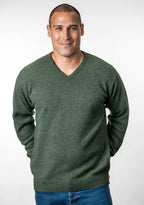 Trilogy V Neck merino possum jumper. Made in New Zealand 