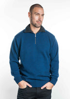 Koru Merino Possum Trilogy Zip Collar Jumper