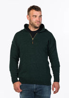 MKM Originals Classic. Made from a hard-wearing NZ wool/nylon blend. 1/4 zip, with a large fold-down collar. 